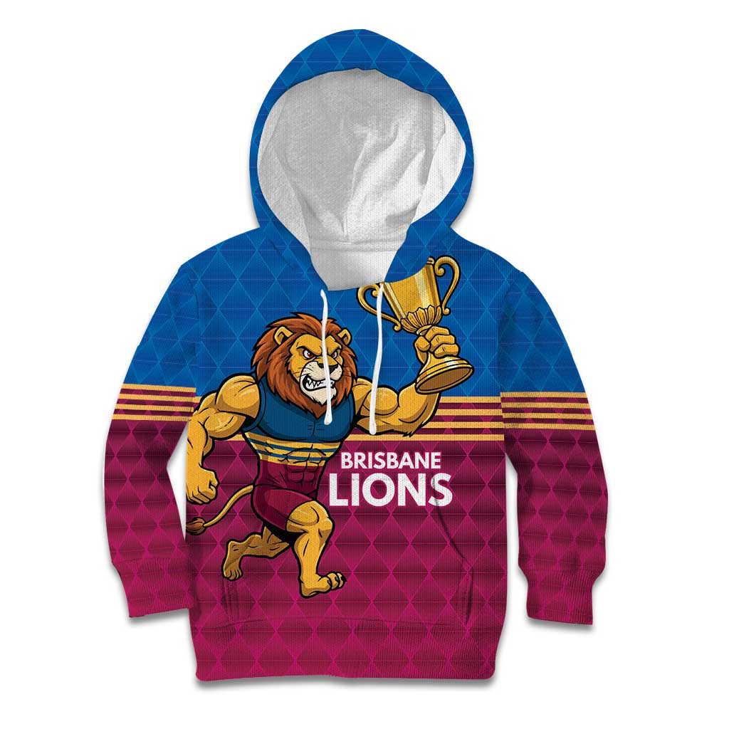 Custom Pride of Brisbane Champion Roar Kid Hoodie - Vibe Hoodie