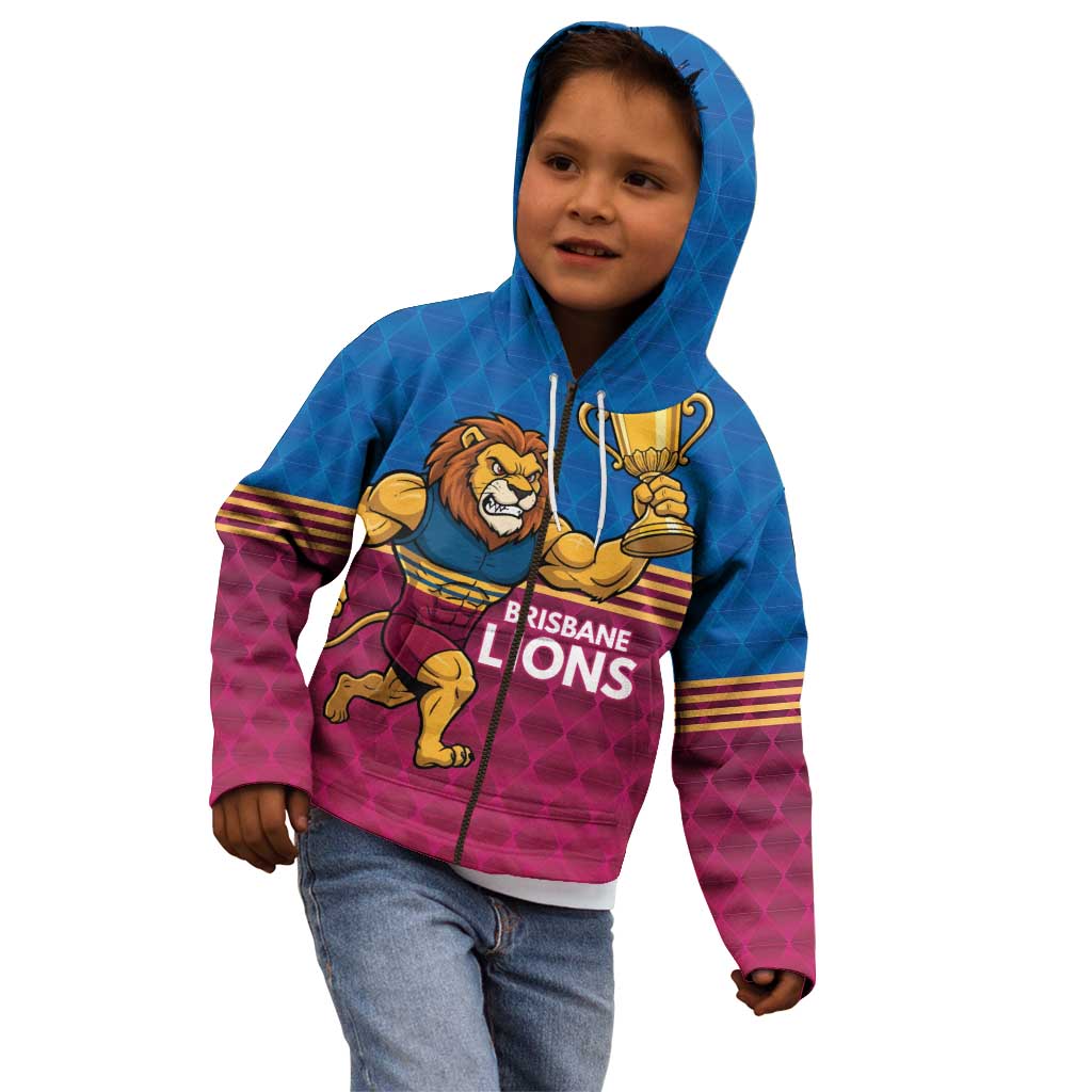 Custom Pride of Brisbane Champion Roar Kid Hoodie - Vibe Hoodie