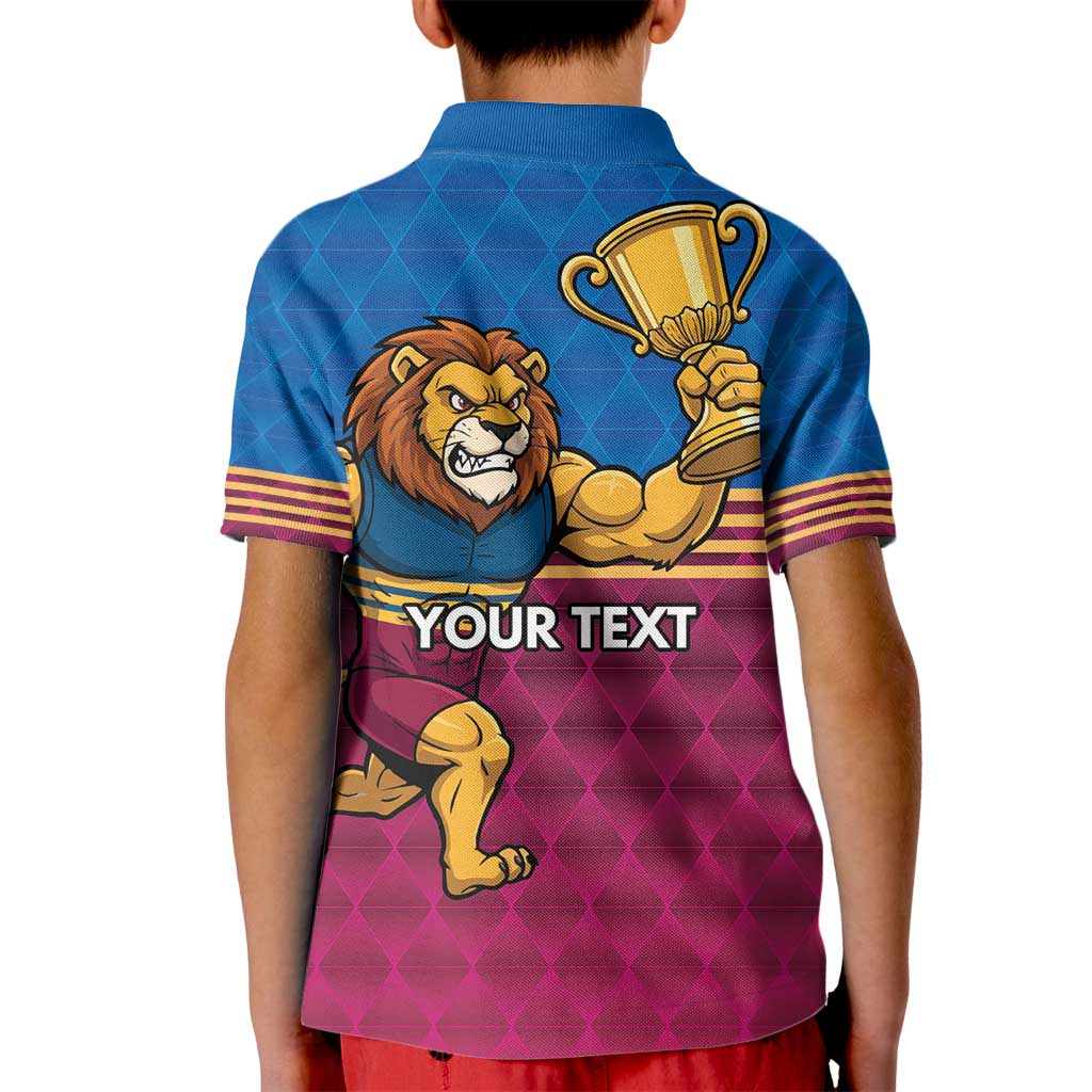 Custom Pride of Brisbane Champion Roar Kid Polo Shirt - Vibe Hoodie