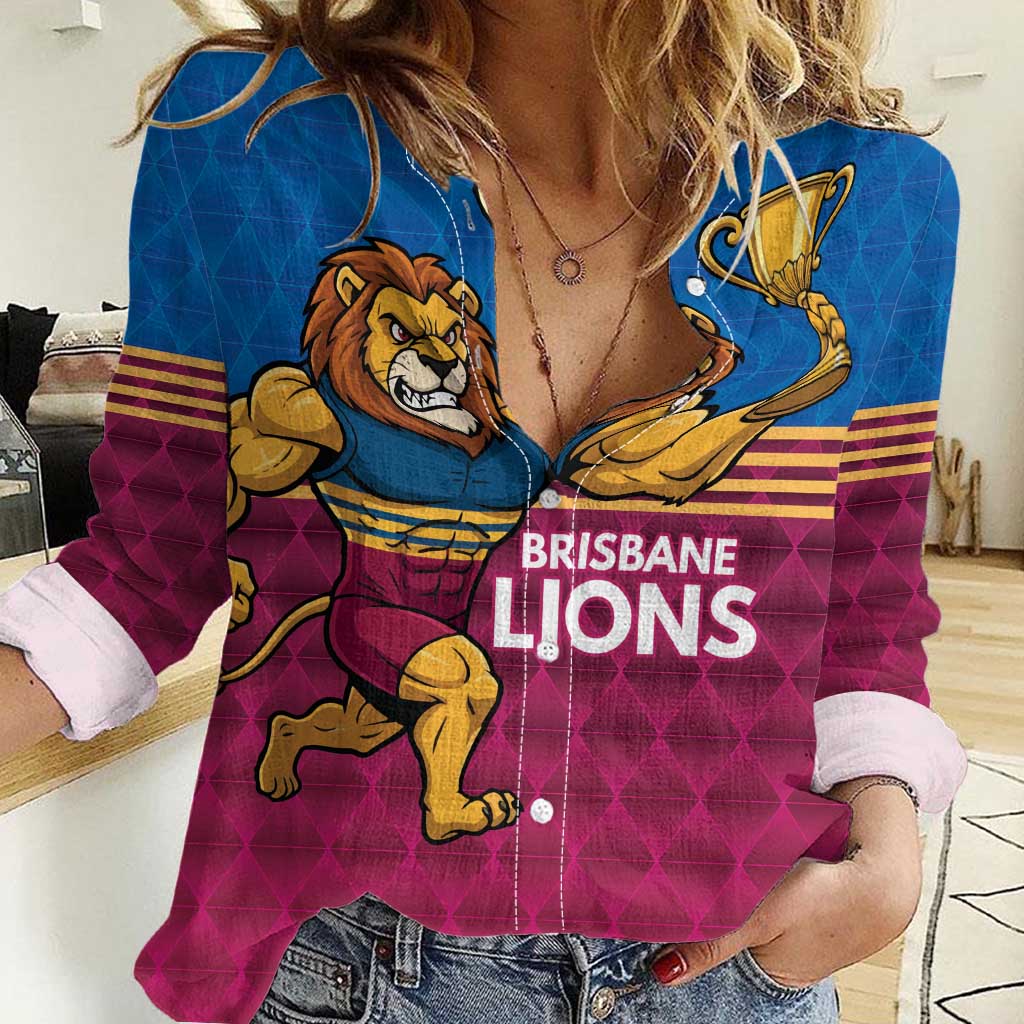 Custom Pride of Brisbane Champion Roar Women Casual Shirt - Vibe Hoodie