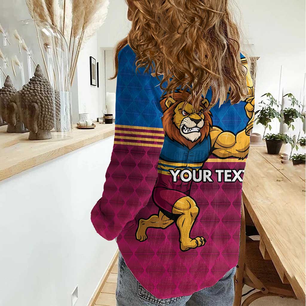 Custom Pride of Brisbane Champion Roar Women Casual Shirt - Vibe Hoodie