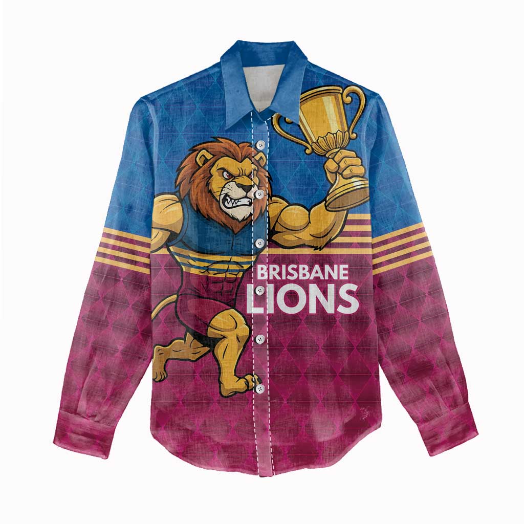 Custom Pride of Brisbane Champion Roar Women Casual Shirt - Vibe Hoodie