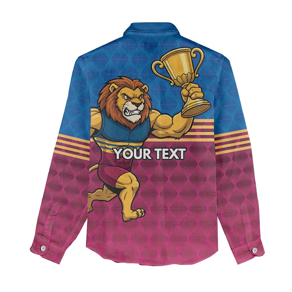 Custom Pride of Brisbane Champion Roar Women Casual Shirt - Vibe Hoodie