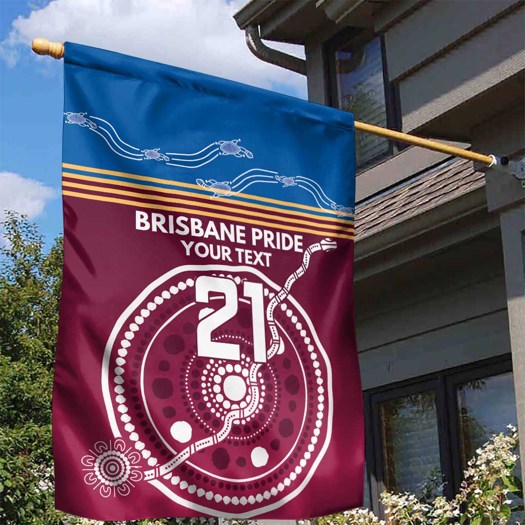 Personalised Brisbane Pride Garden Flag The Roar of Champions - Vibe Hoodie