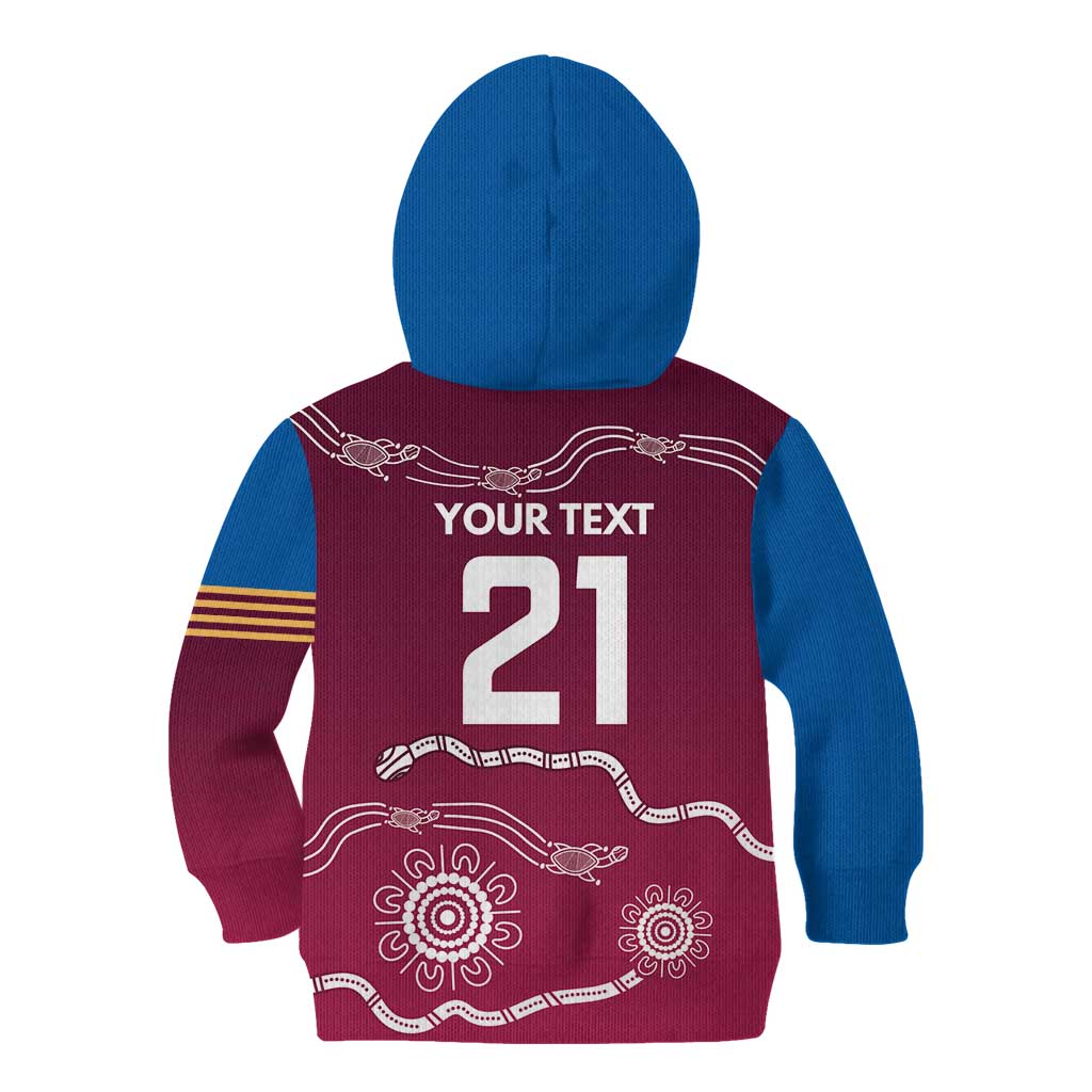 Personalised Brisbane Pride Kid Hoodie The Roar of Champions - Vibe Hoodie