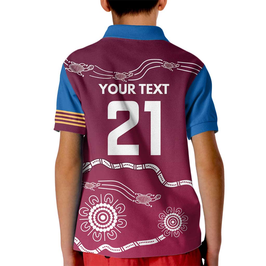 Personalised Brisbane Pride Kid Polo Shirt The Roar of Champions - Vibe Hoodie