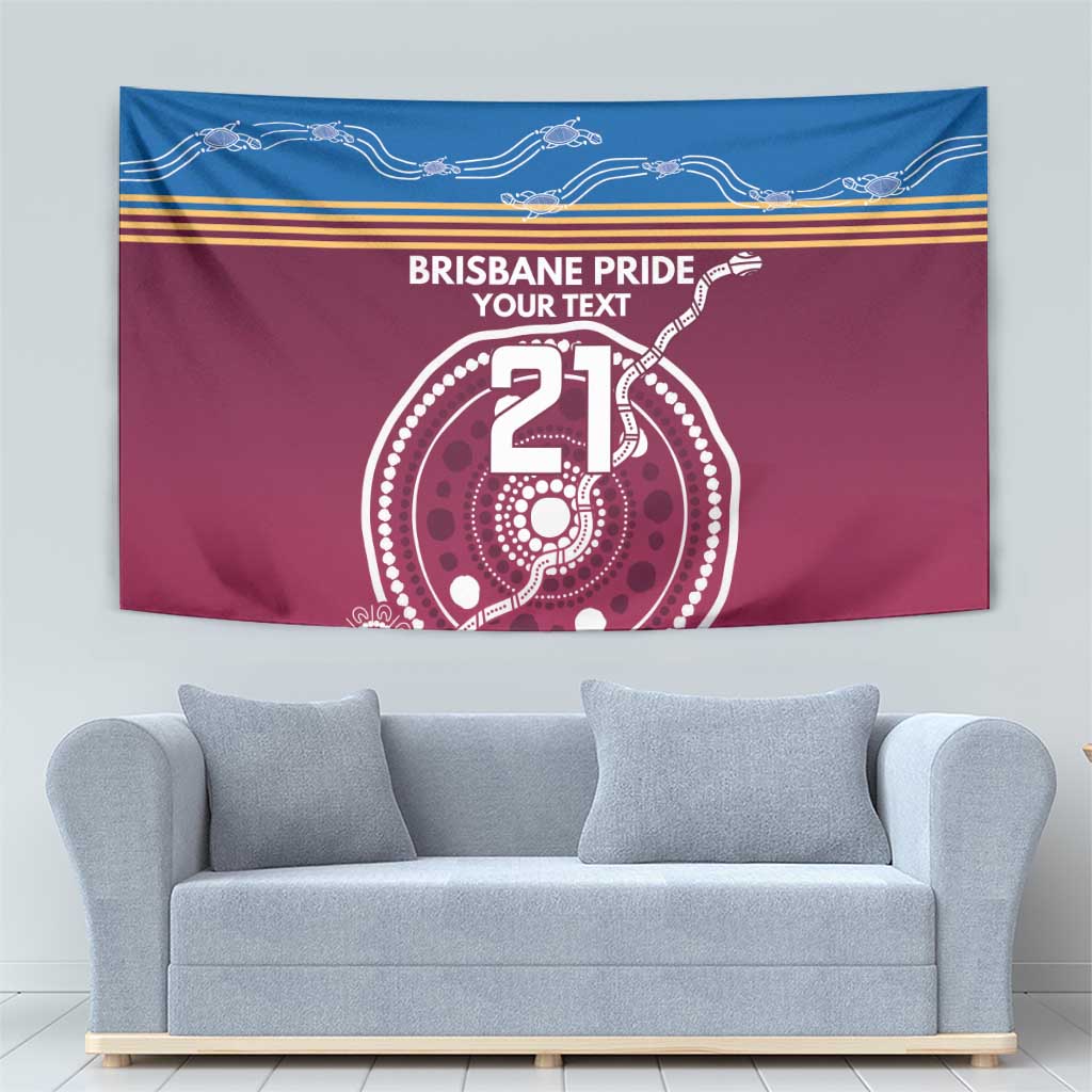 Personalised Brisbane Pride Tapestry The Roar of Champions - Vibe Hoodie