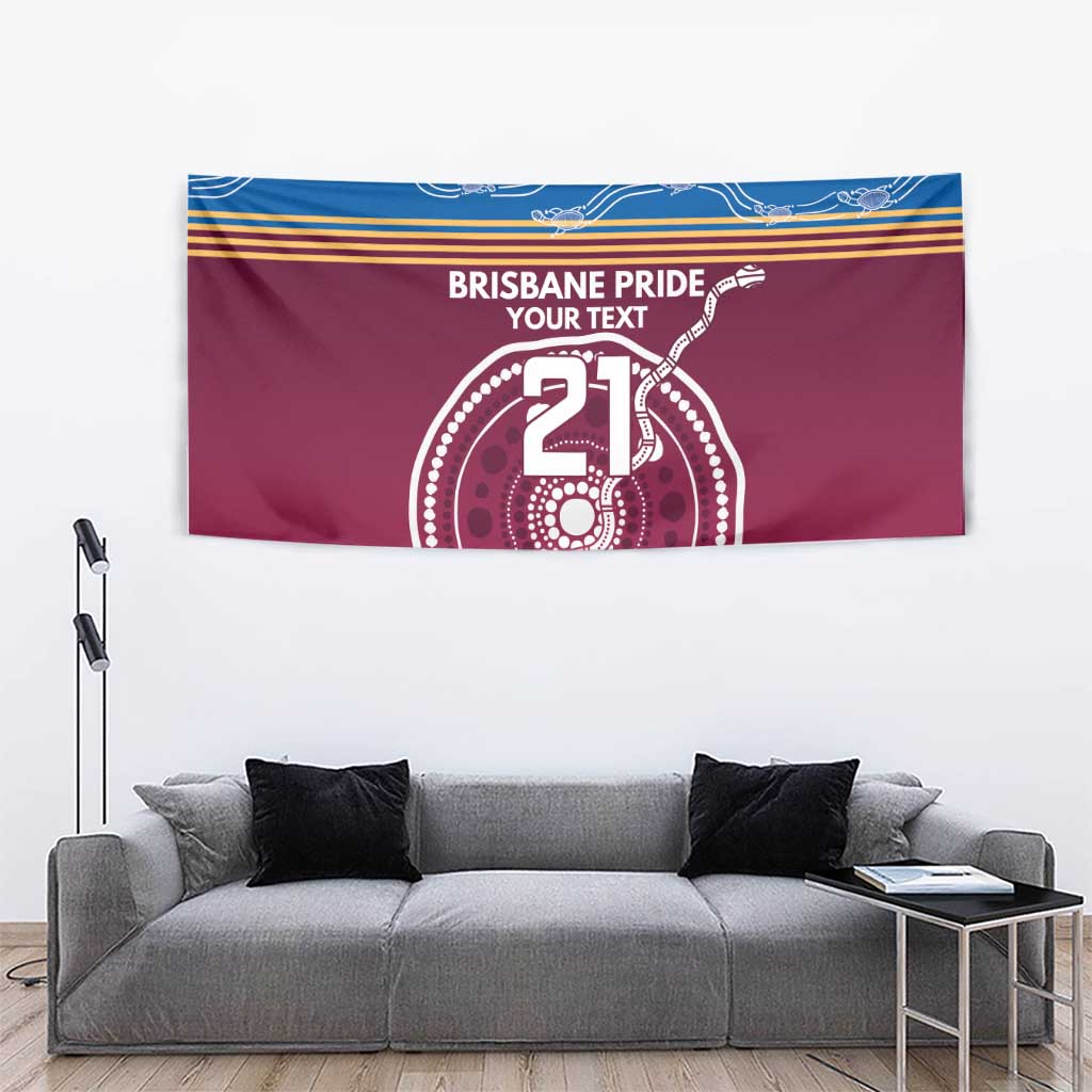 Personalised Brisbane Pride Tapestry The Roar of Champions - Vibe Hoodie