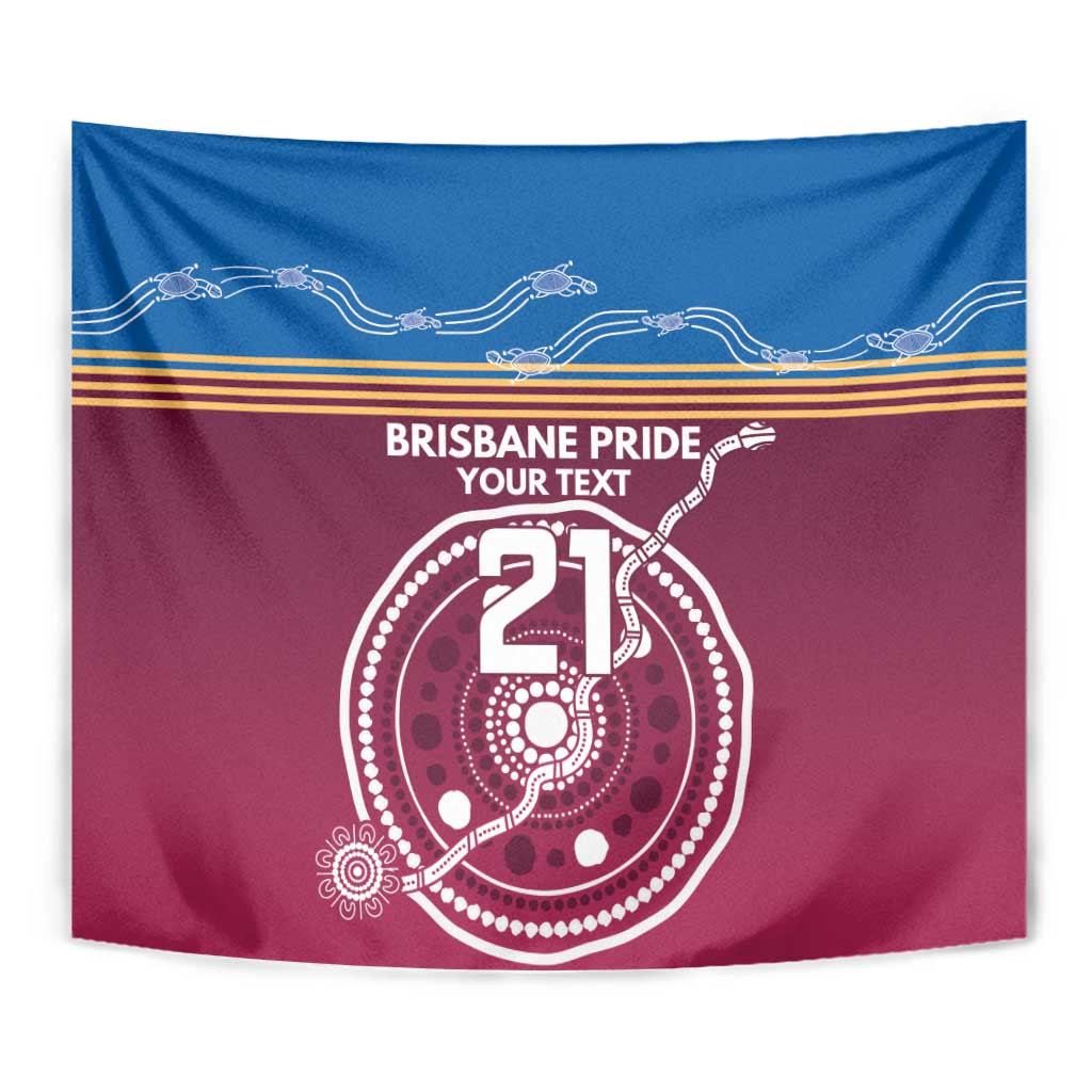Personalised Brisbane Pride Tapestry The Roar of Champions - Vibe Hoodie