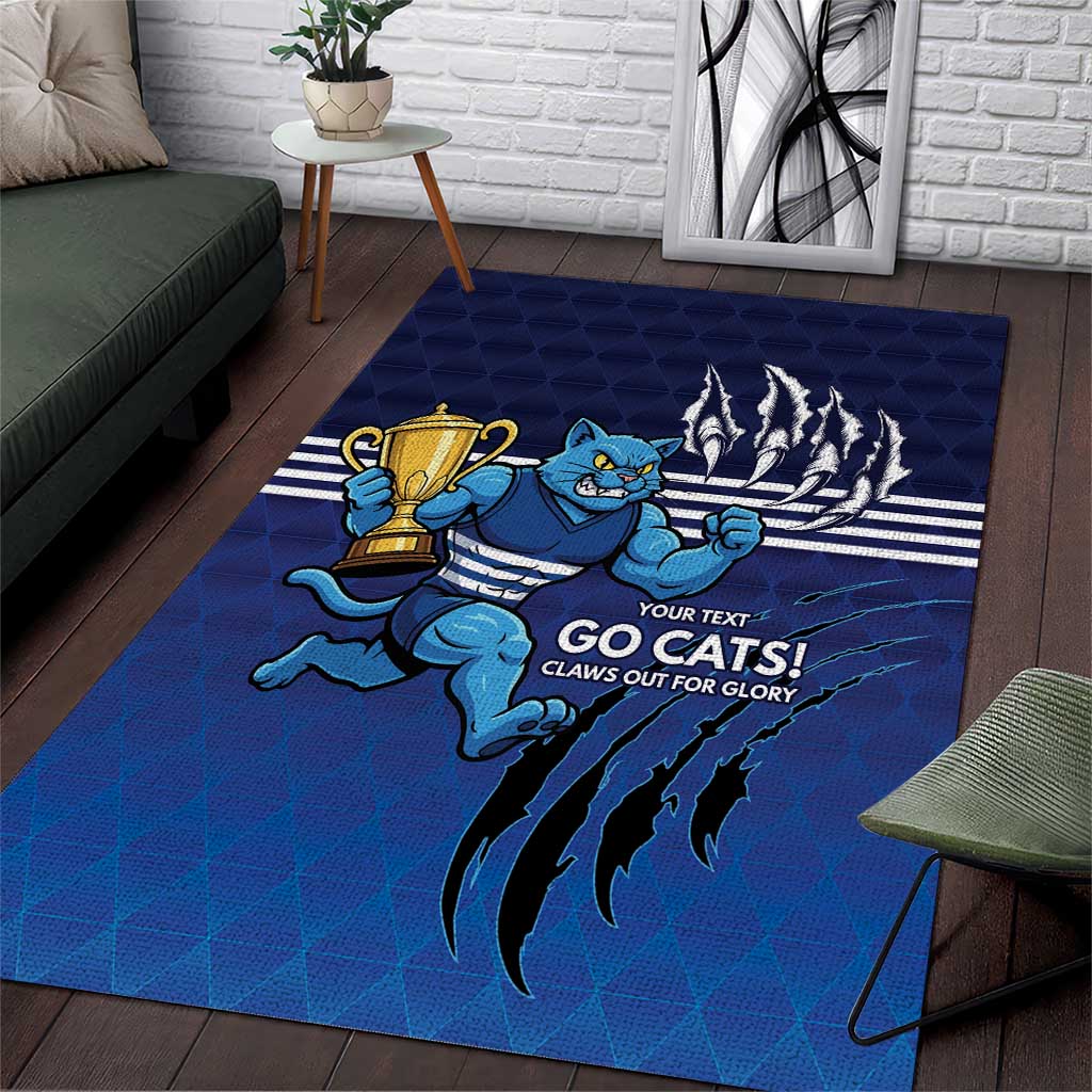 Personalised Geelong Pride Area Rug Claws Out for Glory - Vibe Hoodie