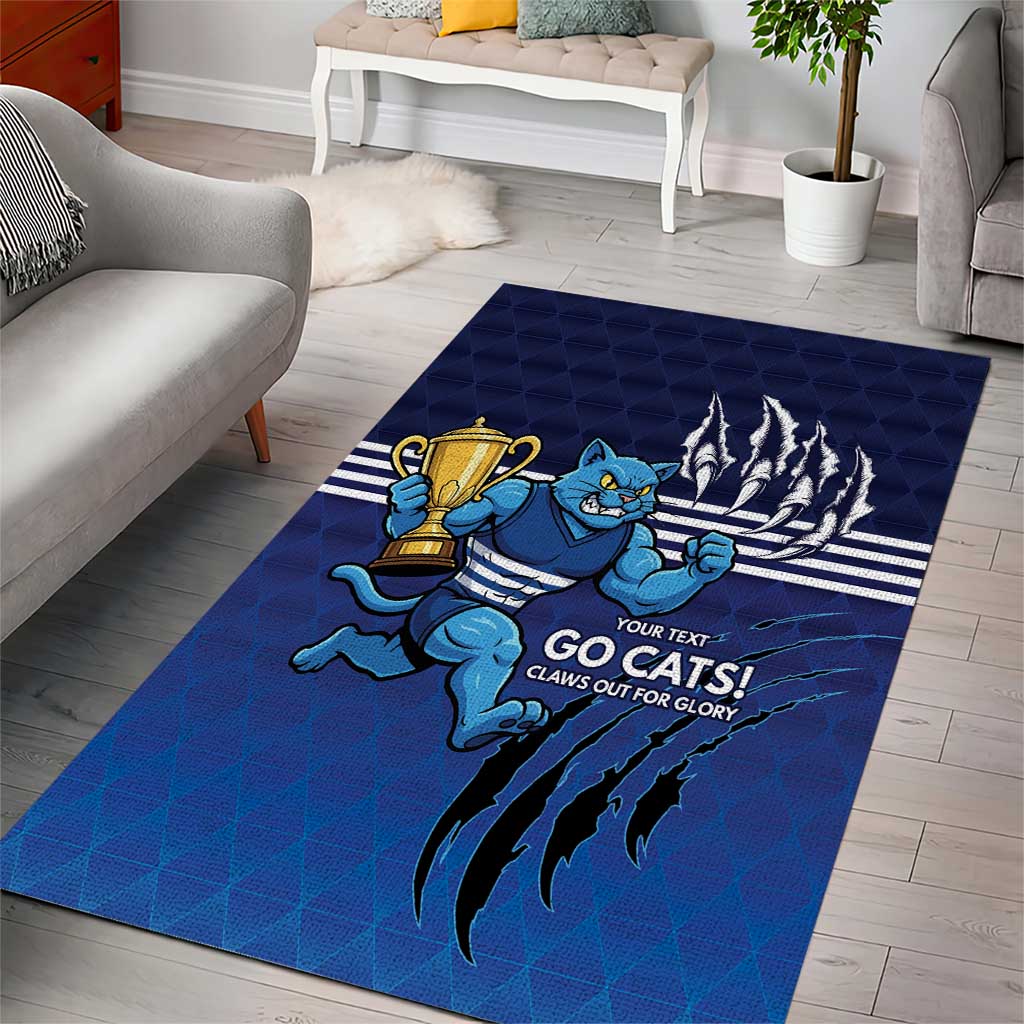 Personalised Geelong Pride Area Rug Claws Out for Glory - Vibe Hoodie