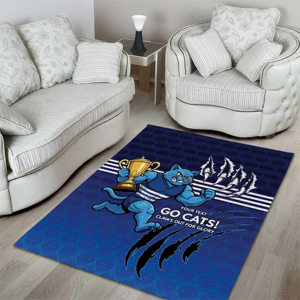 Personalised Geelong Pride Area Rug Claws Out for Glory - Vibe Hoodie