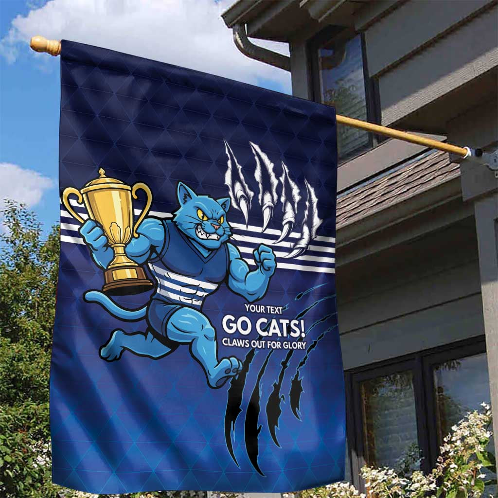 Personalised Geelong Pride Garden Flag Claws Out for Glory - Vibe Hoodie