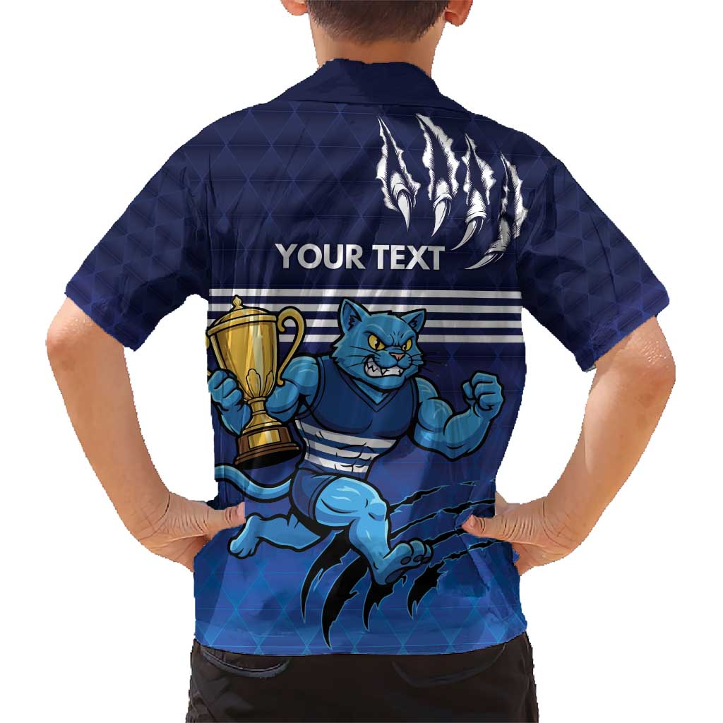 Personalised Geelong Pride Hawaiian Shirt Claws Out for Glory - Vibe Hoodie