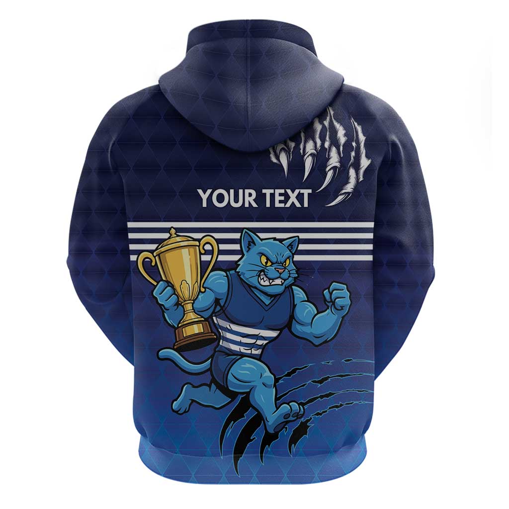 Personalised Geelong Pride Hoodie Claws Out for Glory - Vibe Hoodie