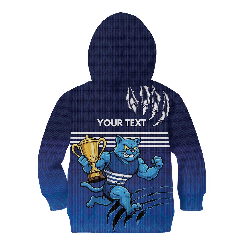 Personalised Geelong Pride Kid Hoodie Claws Out for Glory - Vibe Hoodie