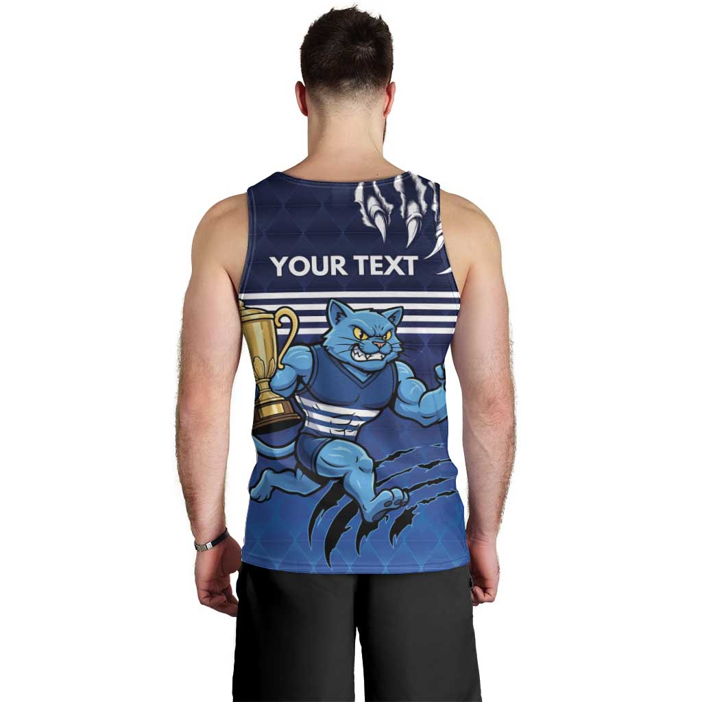 Personalised Geelong Pride Men Tank Top Claws Out for Glory - Vibe Hoodie