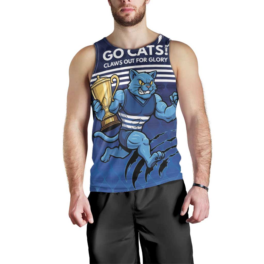 Personalised Geelong Pride Men Tank Top Claws Out for Glory - Vibe Hoodie