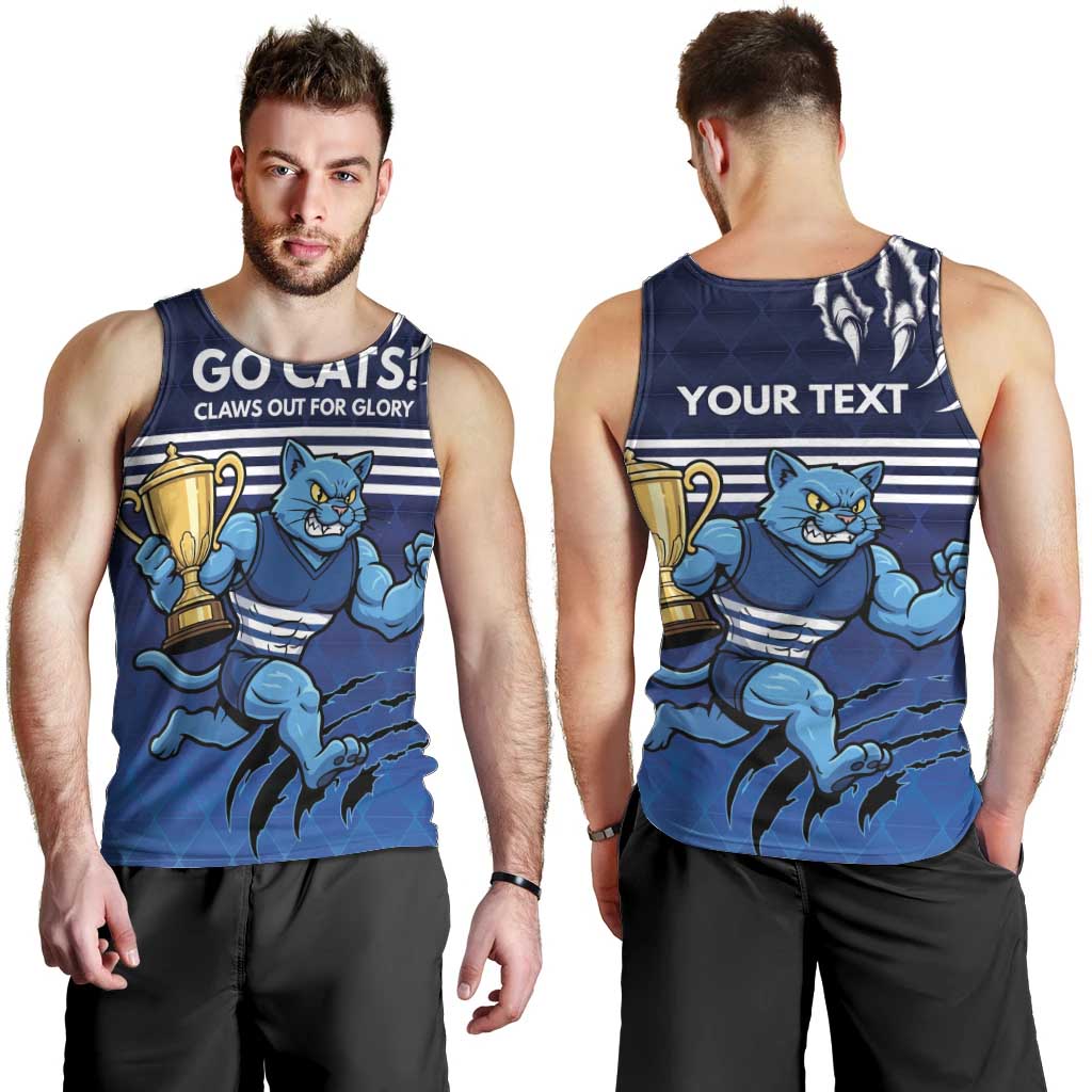 Personalised Geelong Pride Men Tank Top Claws Out for Glory - Vibe Hoodie