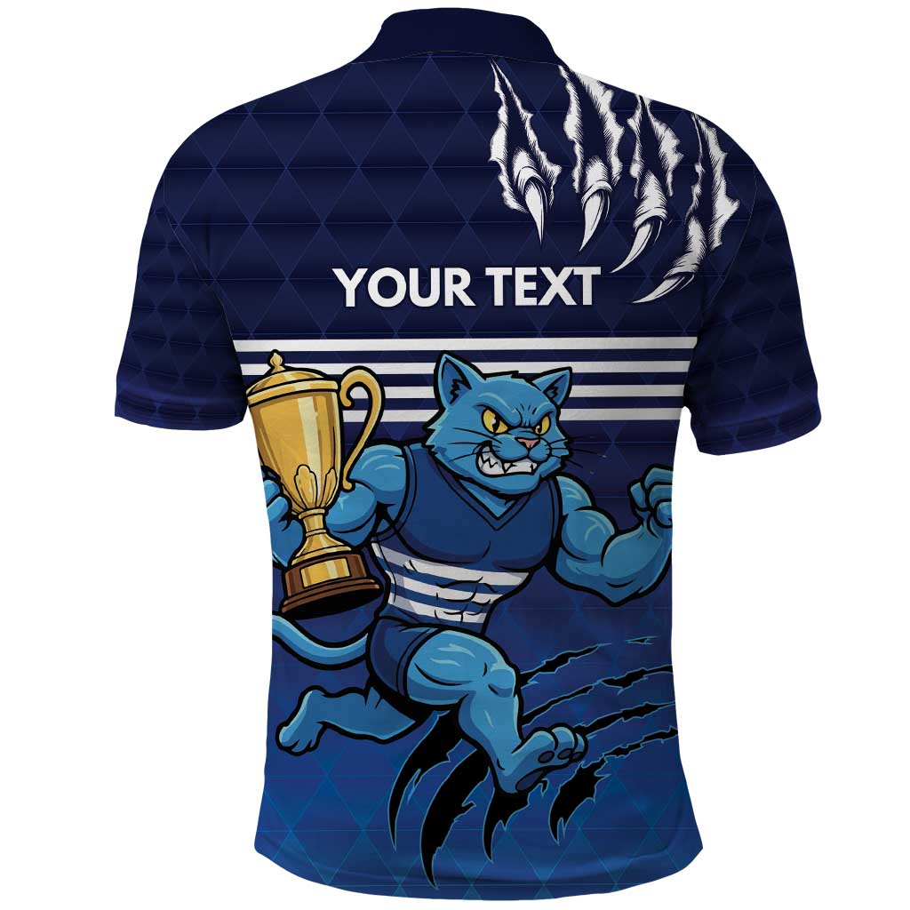 Personalised Geelong Pride Polo Shirt Claws Out for Glory - Vibe Hoodie