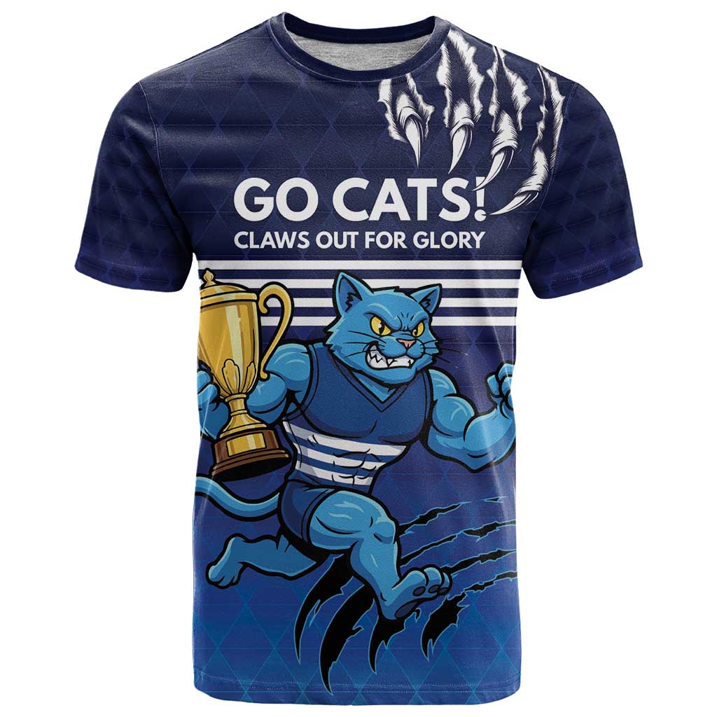 Personalised Geelong Pride T Shirt Claws Out for Glory - Vibe Hoodie