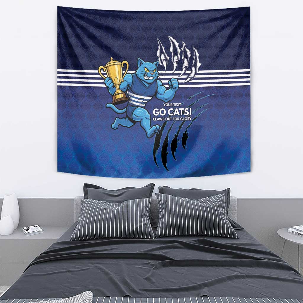 Personalised Geelong Pride Tapestry Claws Out for Glory - Vibe Hoodie