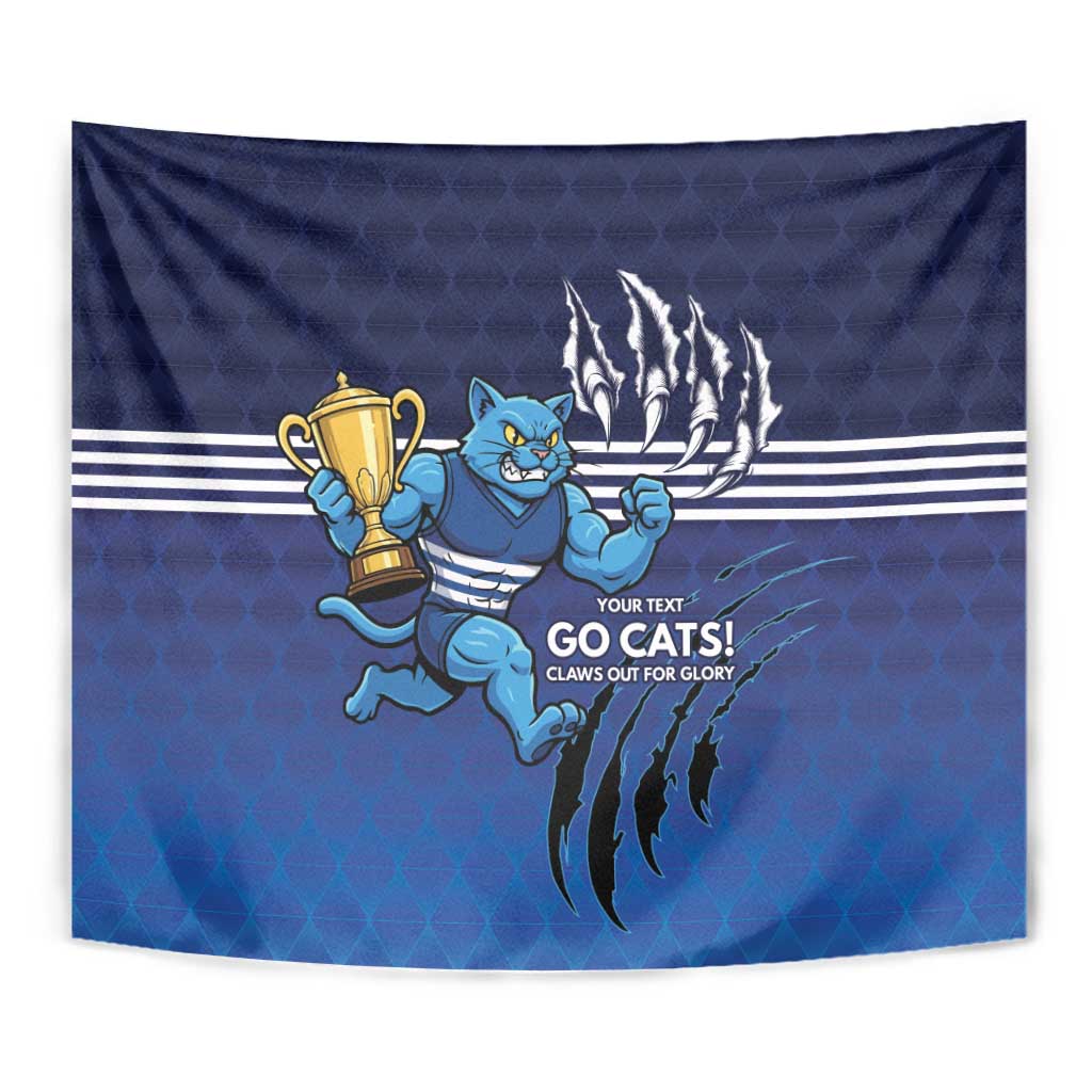 Personalised Geelong Pride Tapestry Claws Out for Glory - Vibe Hoodie