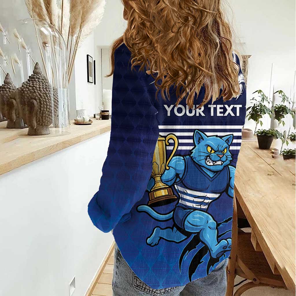 Personalised Geelong Pride Women Casual Shirt Claws Out for Glory - Vibe Hoodie