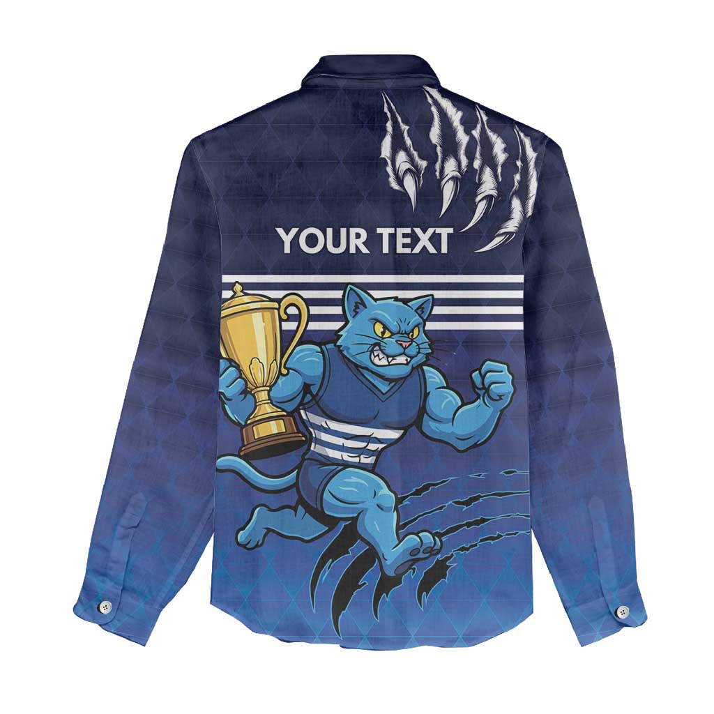 Personalised Geelong Pride Women Casual Shirt Claws Out for Glory - Vibe Hoodie