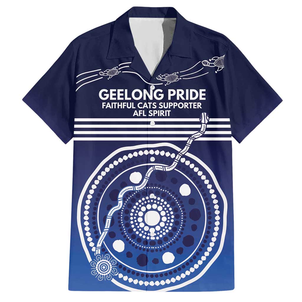 Custom Geelong Pride Hawaiian Shirt On the Road to Glory Indigenous Aboriginal - Vibe Hoodie
