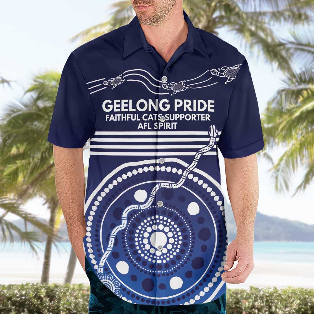 Custom Geelong Pride Hawaiian Shirt On the Road to Glory Indigenous Aboriginal - Vibe Hoodie