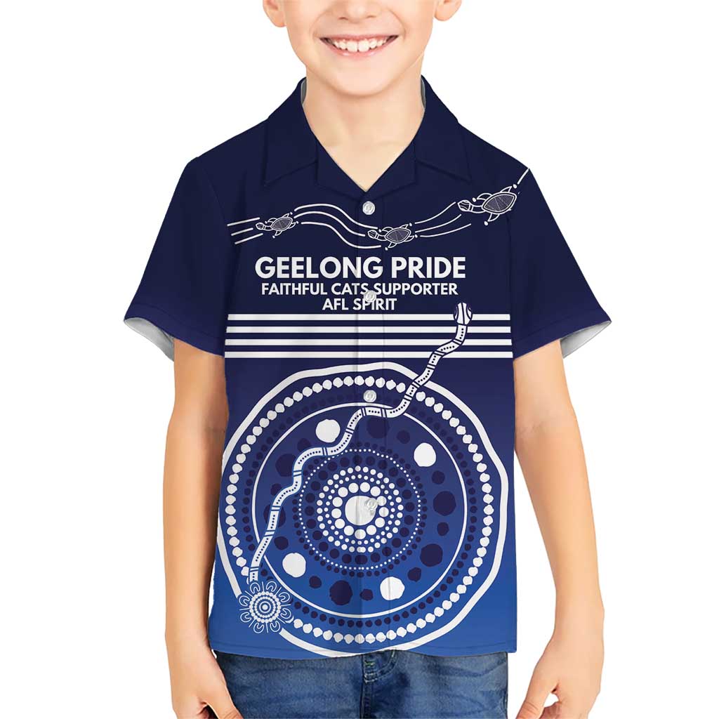 Custom Geelong Pride Hawaiian Shirt On the Road to Glory Indigenous Aboriginal - Vibe Hoodie