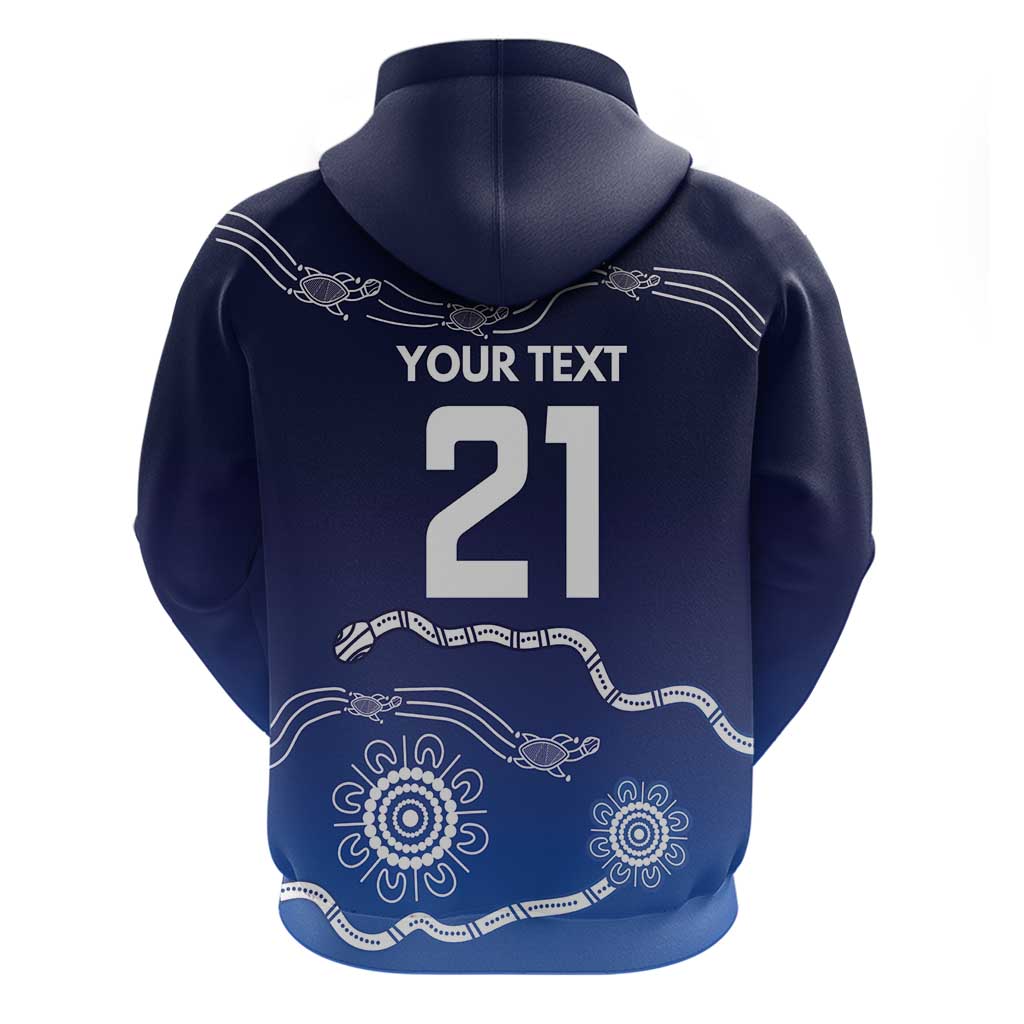 Custom Geelong Pride Hoodie On the Road to Glory Indigenous Aboriginal - Vibe Hoodie