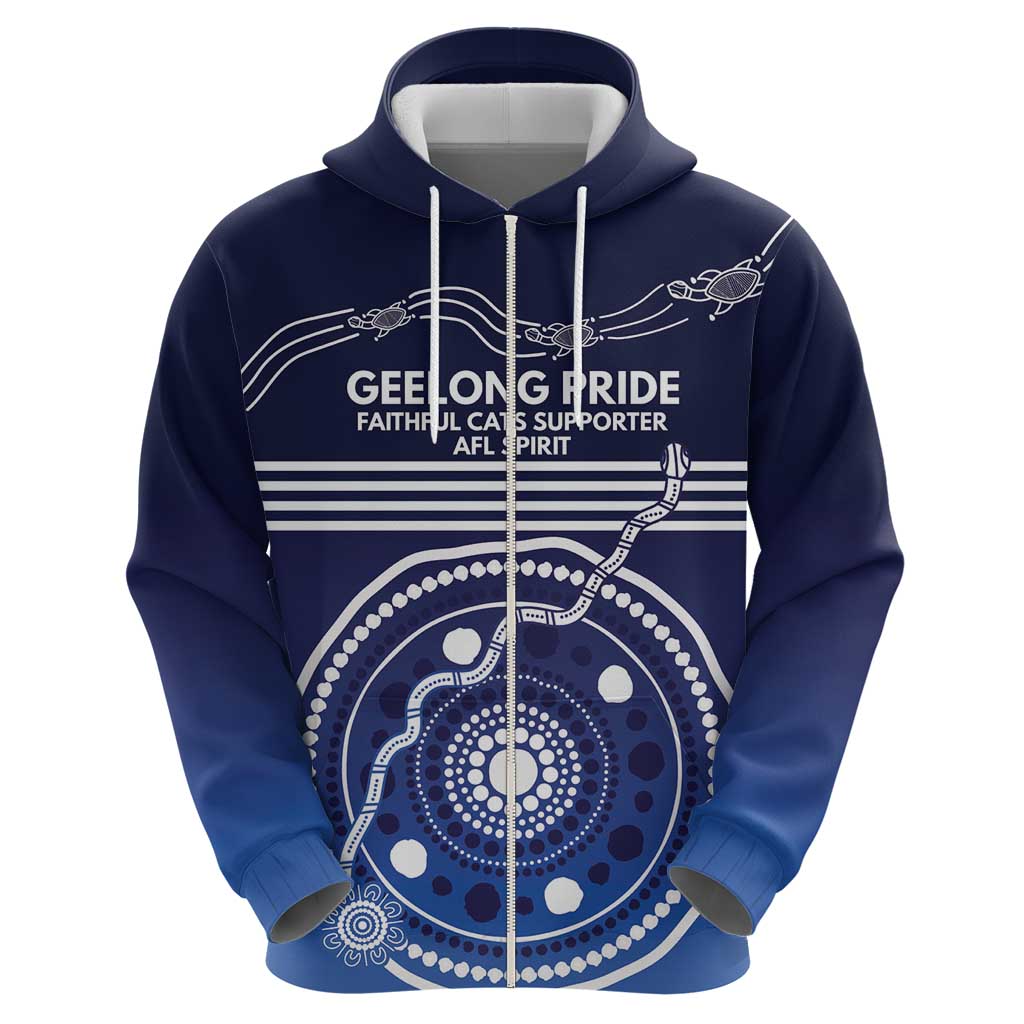 Custom Geelong Pride Hoodie On the Road to Glory Indigenous Aboriginal - Vibe Hoodie