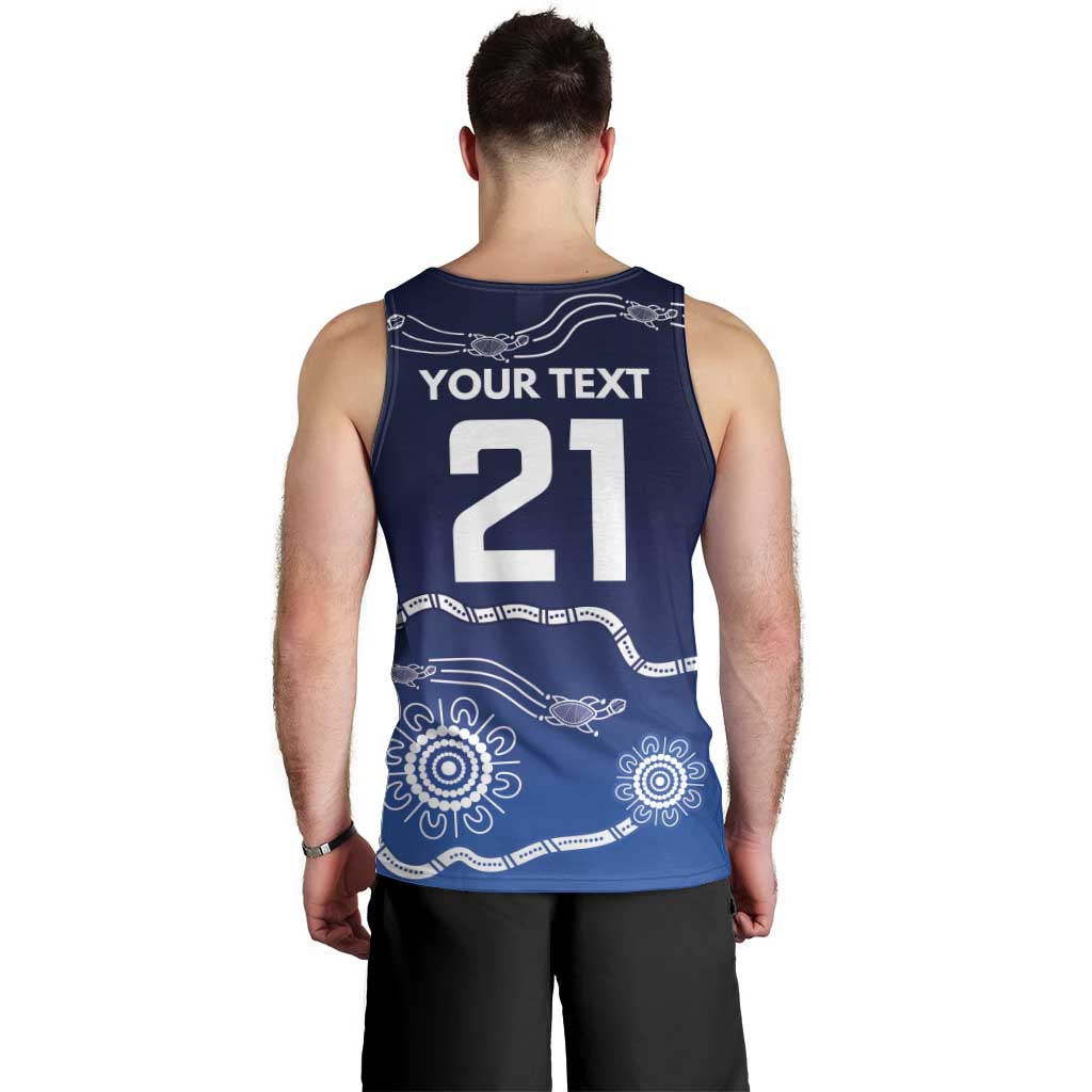 Custom Geelong Pride Men Tank Top On the Road to Glory Indigenous Aboriginal - Vibe Hoodie