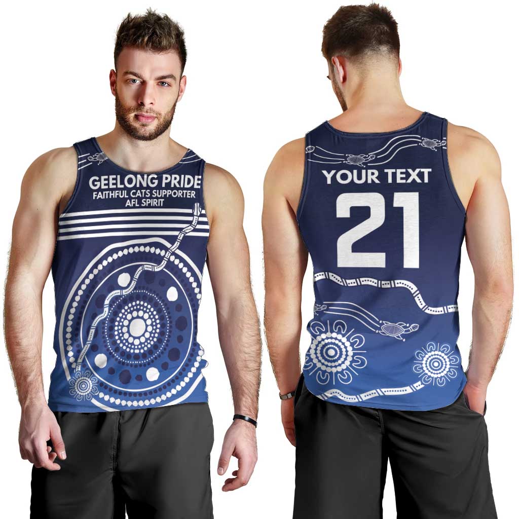 Custom Geelong Pride Men Tank Top On the Road to Glory Indigenous Aboriginal - Vibe Hoodie