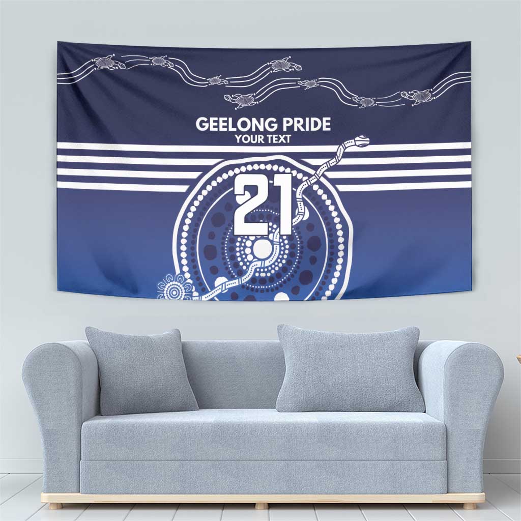 Custom Geelong Pride Tapestry On the Road to Glory Indigenous Aboriginal - Vibe Hoodie