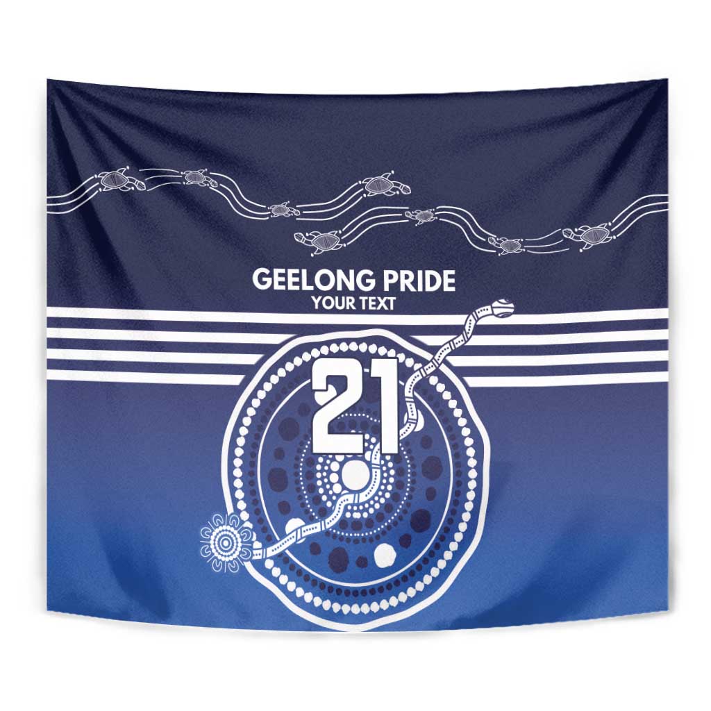 Custom Geelong Pride Tapestry On the Road to Glory Indigenous Aboriginal - Vibe Hoodie