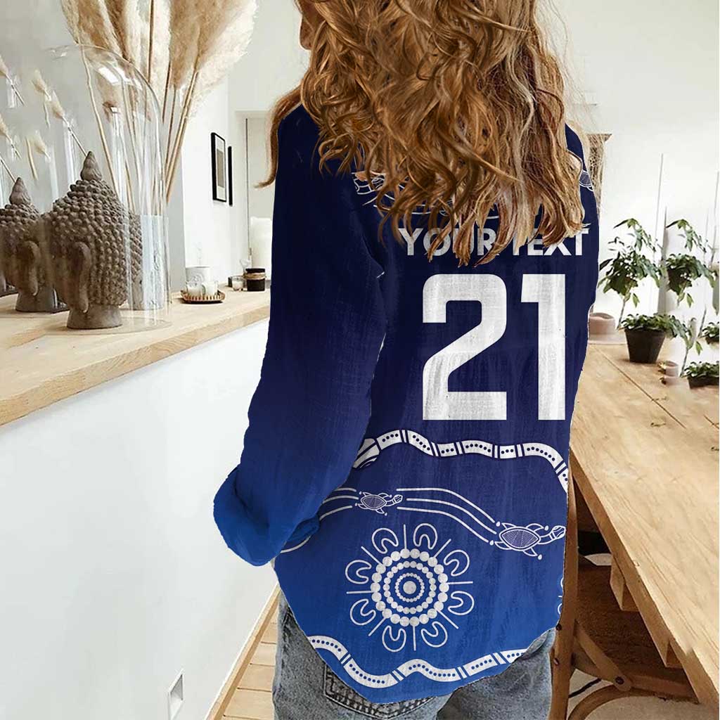 Custom Geelong Pride Women Casual Shirt On the Road to Glory Indigenous Aboriginal - Vibe Hoodie