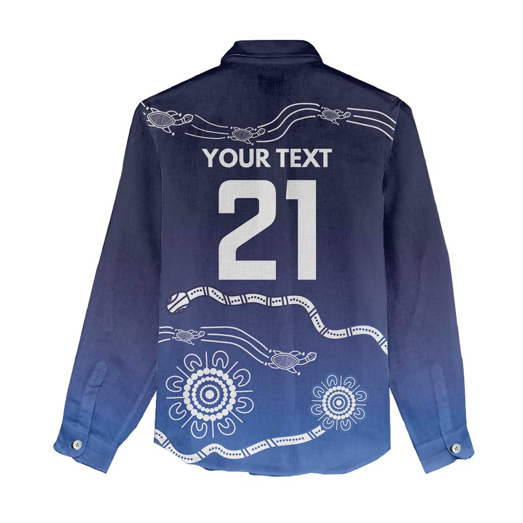Custom Geelong Pride Women Casual Shirt On the Road to Glory Indigenous Aboriginal - Vibe Hoodie
