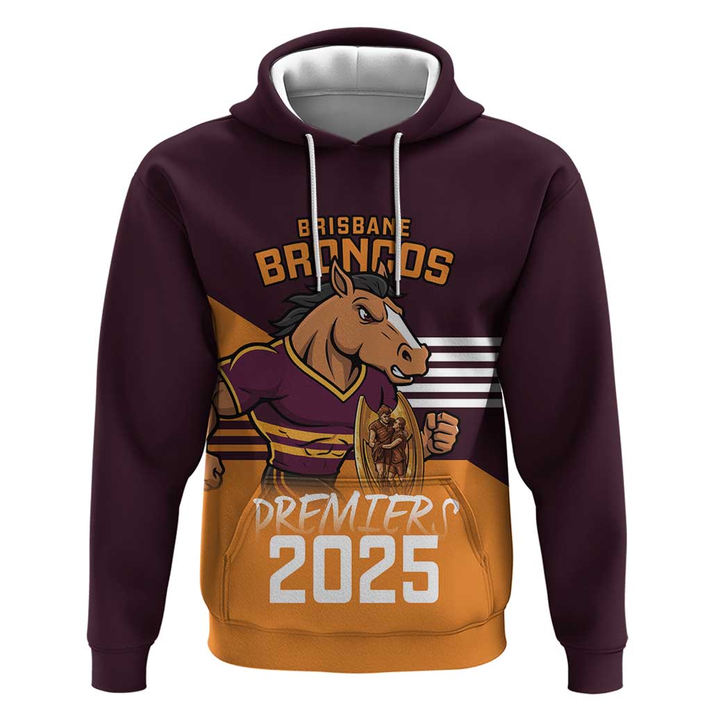 Personalised Broncos Spirit Hoodie Grand Final Champions 2025 - Vibe Hoodie