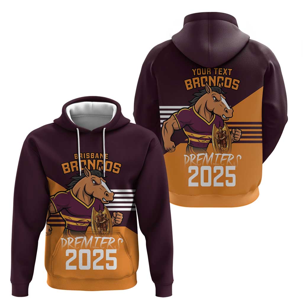 Personalised Broncos Spirit Hoodie Grand Final Champions 2025 - Vibe Hoodie