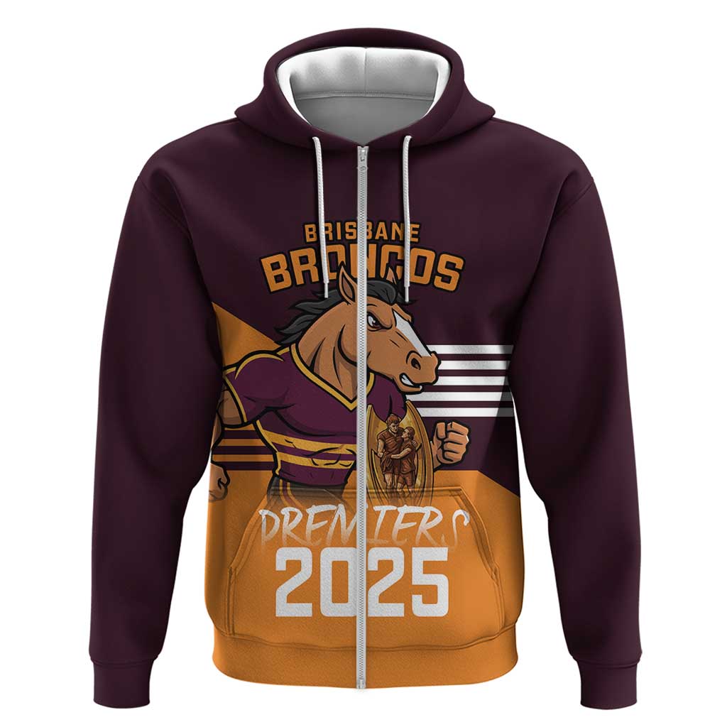 Personalised Broncos Spirit Hoodie Grand Final Champions 2025 - Vibe Hoodie