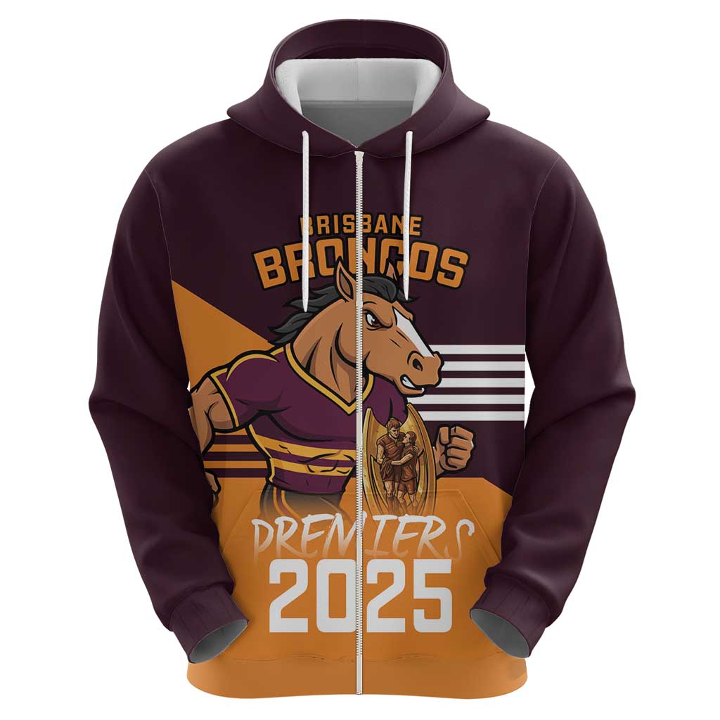 Personalised Broncos Spirit Hoodie Grand Final Champions 2025 - Vibe Hoodie