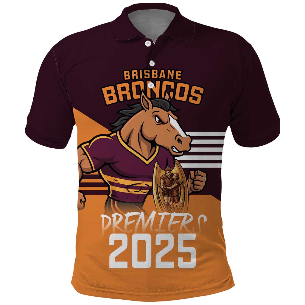 Personalised Broncos Spirit Polo Shirt Grand Final Champions 2025 - Vibe Hoodie