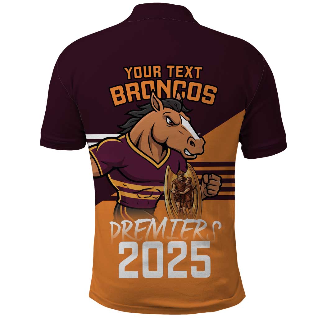 Personalised Broncos Spirit Polo Shirt Grand Final Champions 2025 - Vibe Hoodie