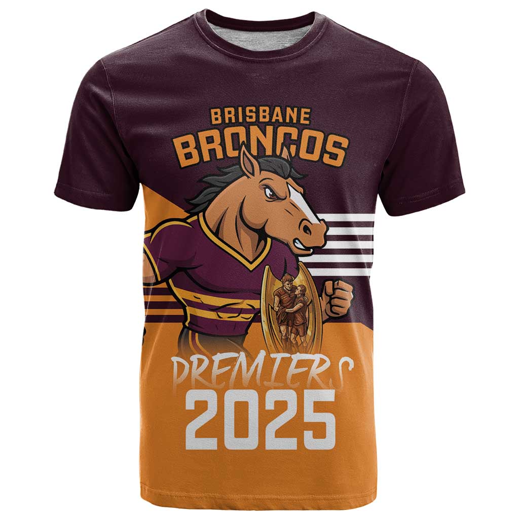 Personalised Broncos Spirit T Shirt Grand Final Champions 2025 - Vibe Hoodie