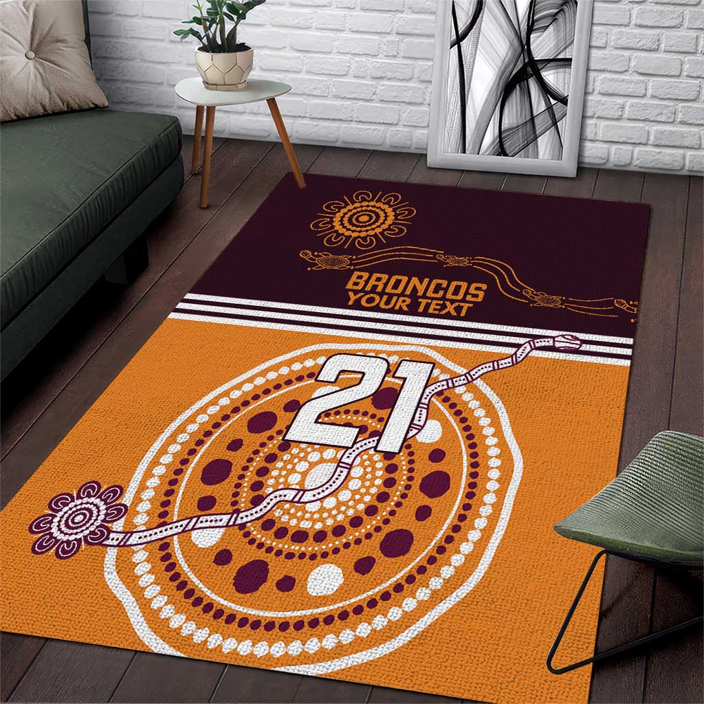 Custom Broncos Spirit Area Rug Ride for Glory Indigenous Aboriginal - Vibe Hoodie