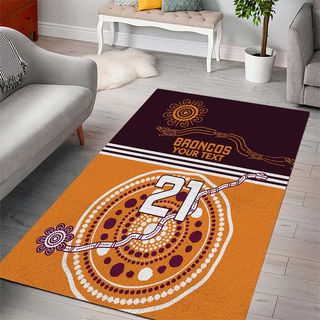 Custom Broncos Spirit Area Rug Ride for Glory Indigenous Aboriginal - Vibe Hoodie