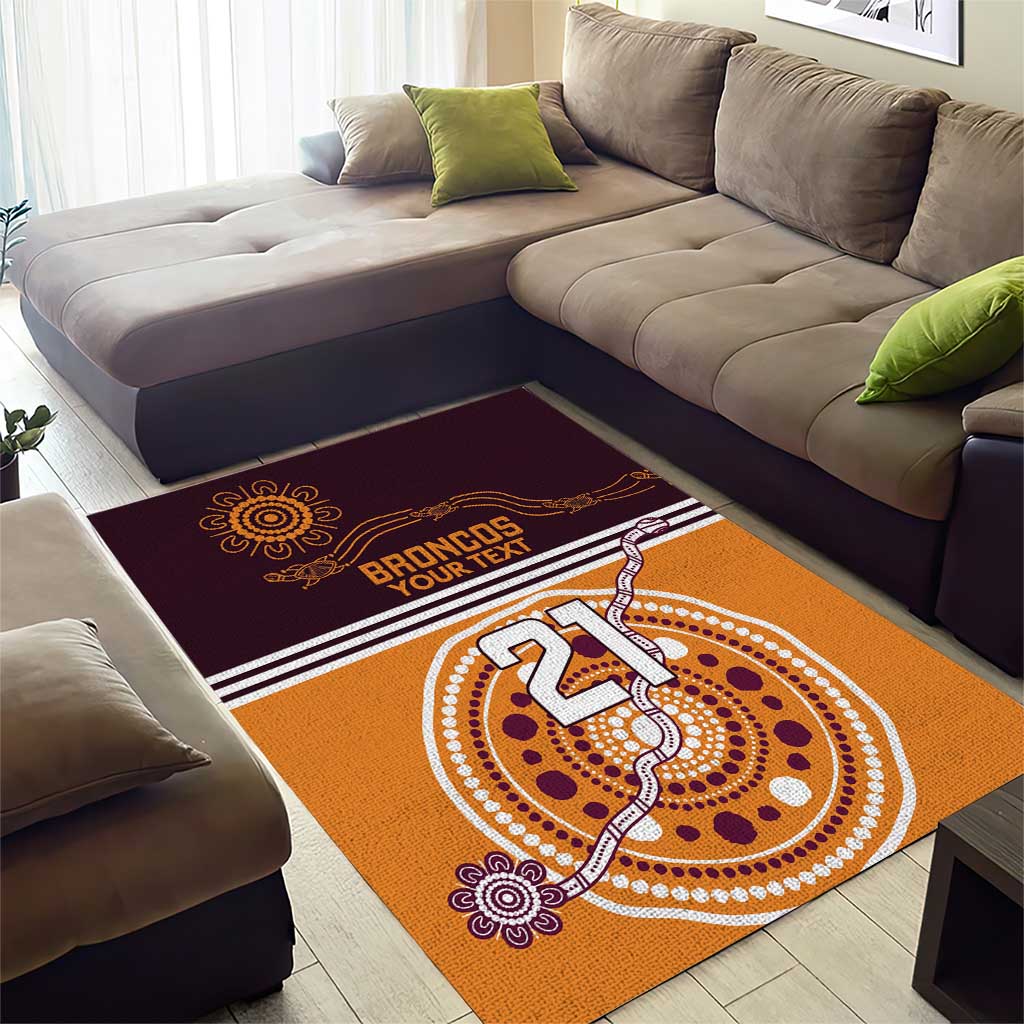 Custom Broncos Spirit Area Rug Ride for Glory Indigenous Aboriginal - Vibe Hoodie